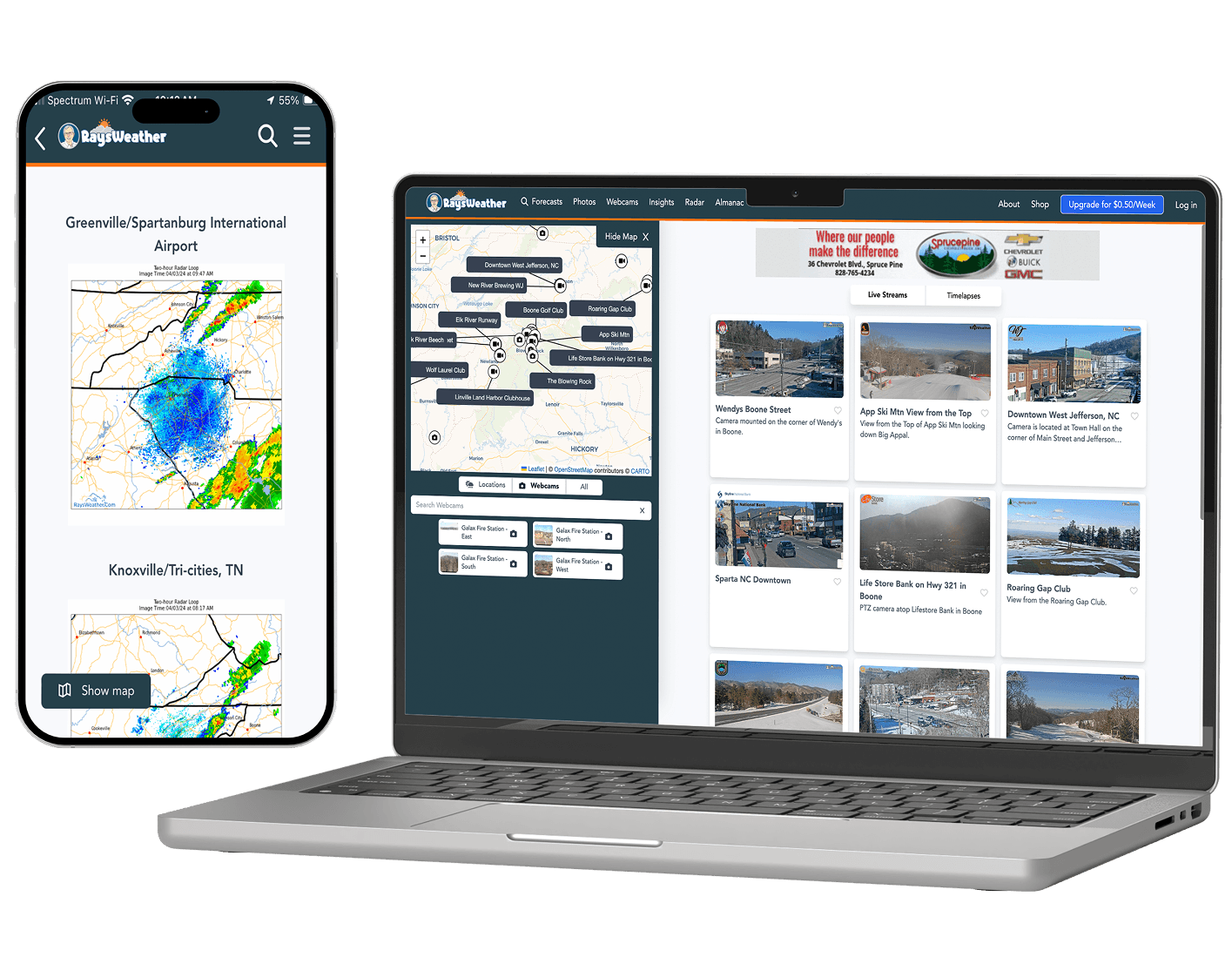 Ray's Weather Center Platform